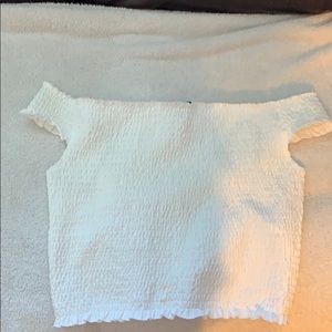 White crop top